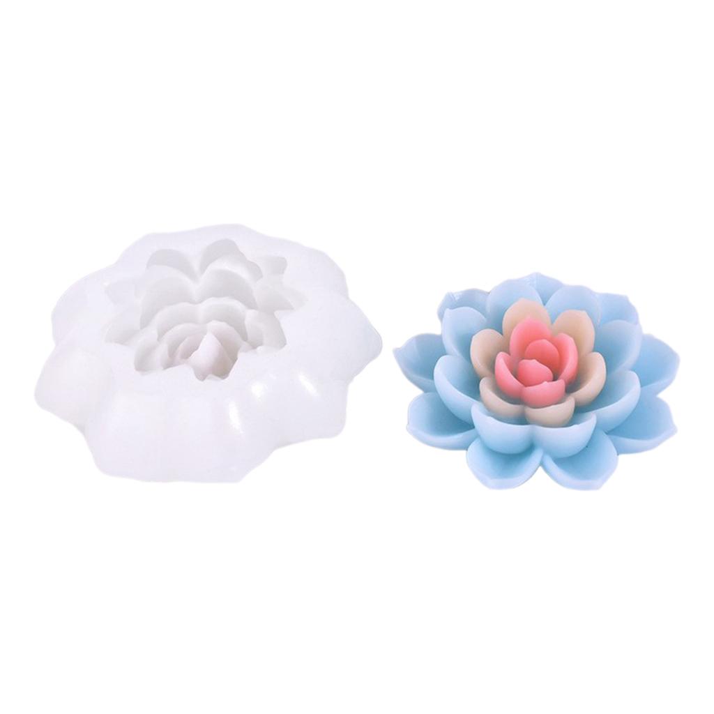 3D Flower Resin Molds 3D Flower Candle Molds for Making Candle Soap Chocolate Fondant Room Decorations Valentines Gift