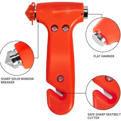 Multifunctional 2 In 1 Emergency Rescue Escape Tool Car Emergency Safety Escape Hammer Seatbelt Cutter Glass Window Breaker Auto