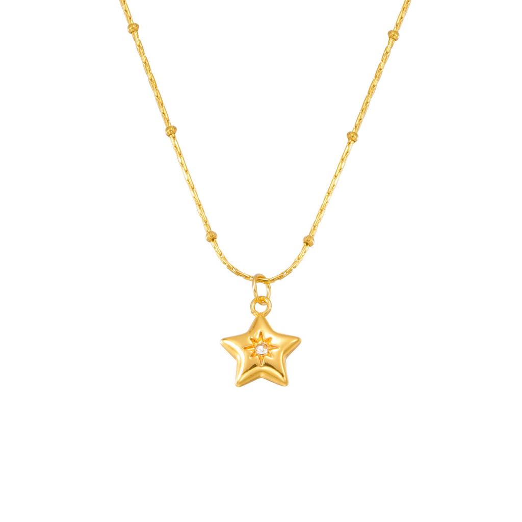 Star Twinkle Clavicle Necklace: Elegant Korean & Japanese Design for Fashion-Forward Women