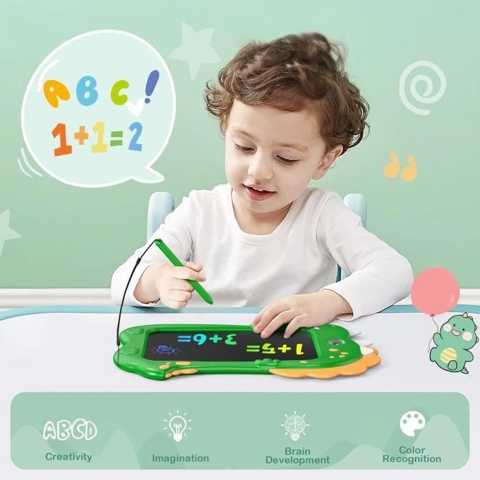 Tableau d'écriture lcd - kizmyee - 8,5 pouces - dinosaure - jouet éducatif pour enfants