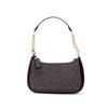 Coach Teri 24 Classic Monogram Logo Faux Leather And Recycled Leather Shoulder Bag Medium Women shoulder bag Dark-Brown CV933-IMXAQ