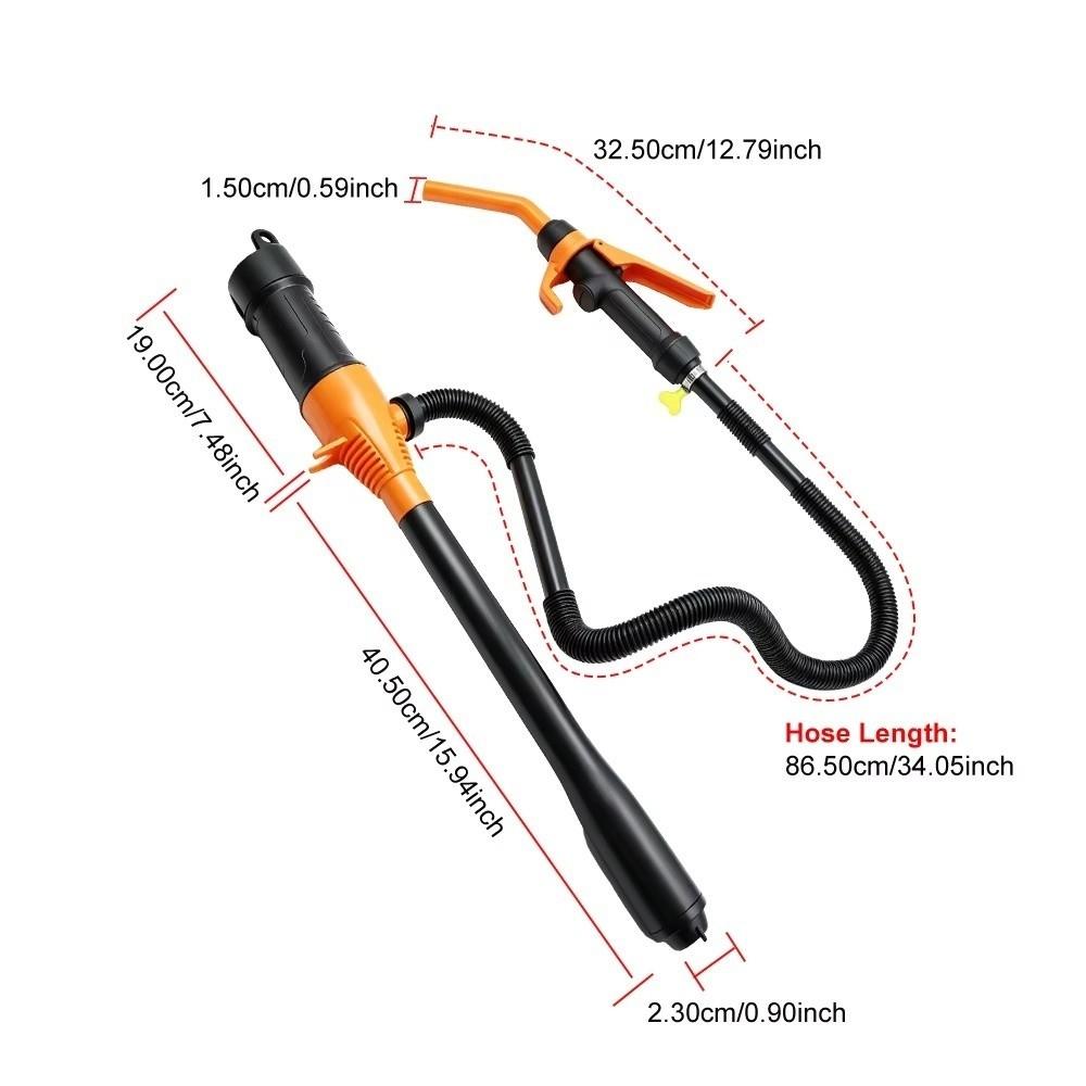 Hanging Design Car Gas Oil Pump Battery Operated Automatic Vacuum Pump Fuel Tank Tools
