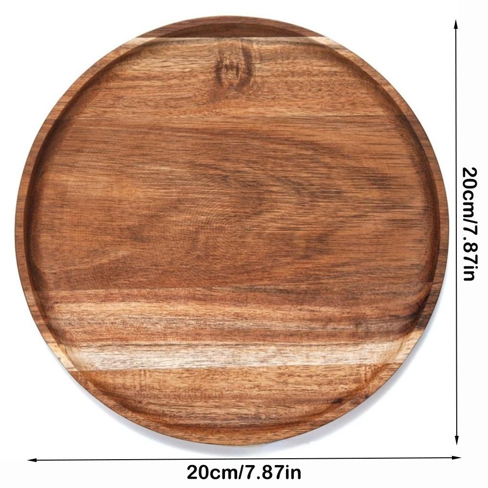 Drewniana taca do serwowania Duża drewniana patera Taca dekoracyjna Taca na herbatę i jedzenie