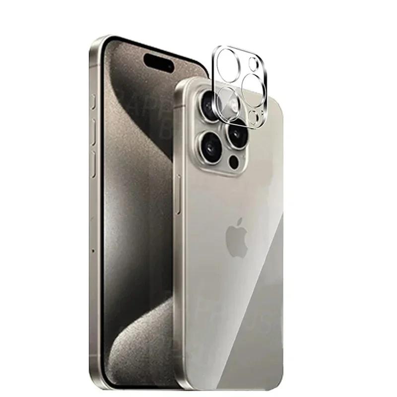 

Back Tempered Glass Screen Protectors for IPhone 16 15 14 ProMax 16 Plus 16 Pro Camera Lens Protective Films for IPhone16 Series for iPhone 15