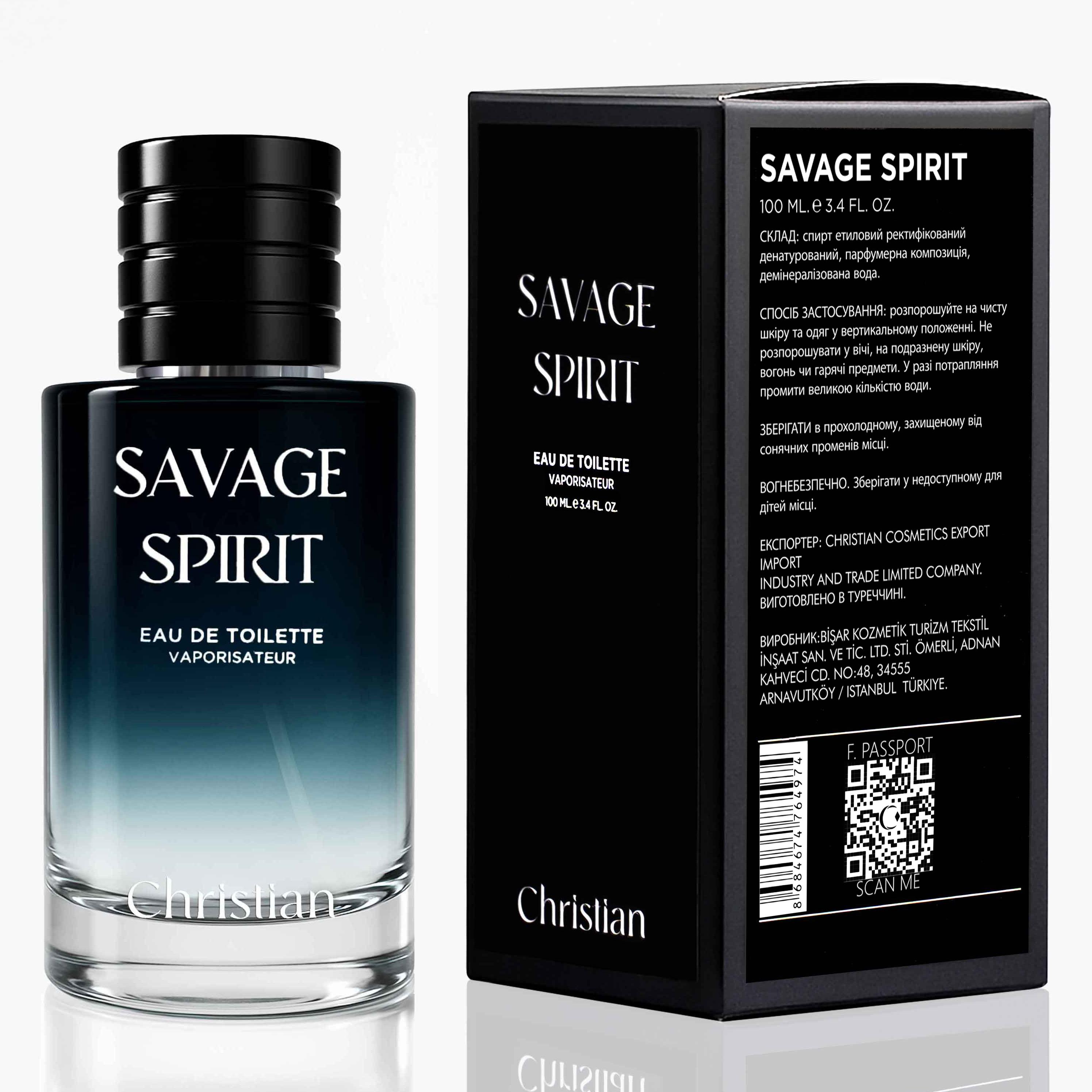 

Christian SAVAGE SPIRIT ТУАЛЕТНА ВОДА Чоловіча 100 ml