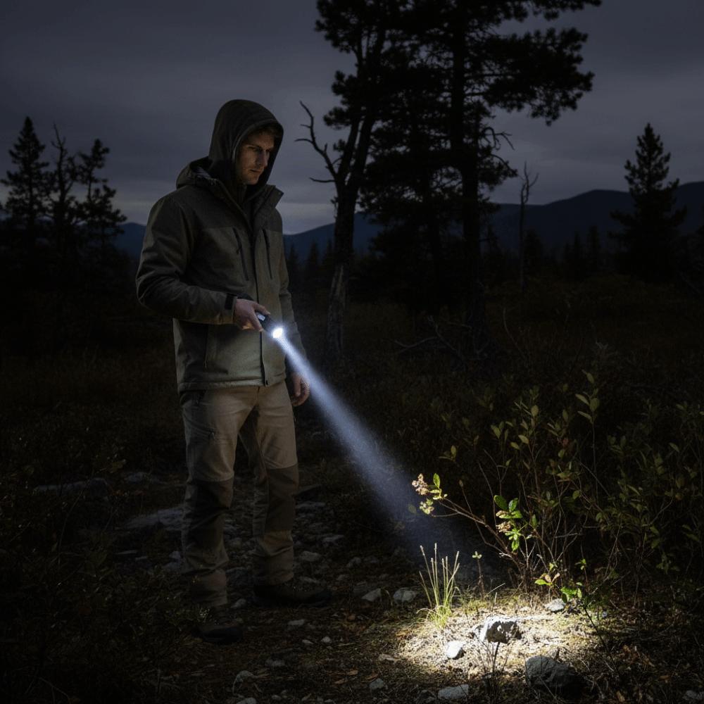 With Whistle LED Emergency Flashlight Small Portable Flashlight  Outdoor Survival