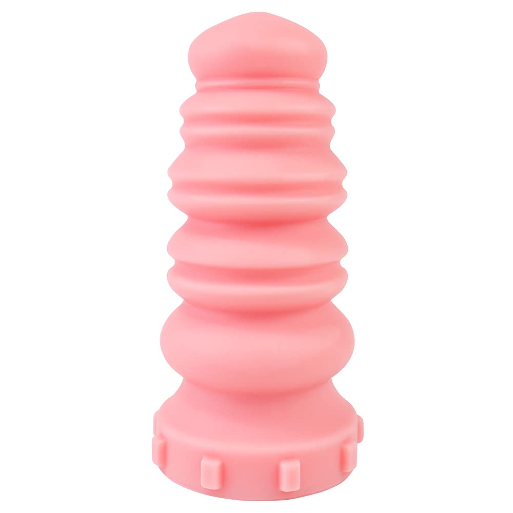 Macaron Anal Macaron with Suction Cup and Acrylic x Pink TaRiss's Plug, Shape, Stand, Silicone, S, 8.5cm 20cm,
