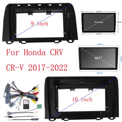 Car Fascia Radio Panel For HONDA CRV 2017 2018 2019 2020 2021 DVD Frame LHD/RHD Panel Adapter Cover Trim 10 Inch /9INCH