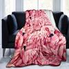 Pink Flamingo Flannel Blanket Digital Printed for Kids Bedroom Decoration Warm Soft Comfertable Blanket for Sofa Chair