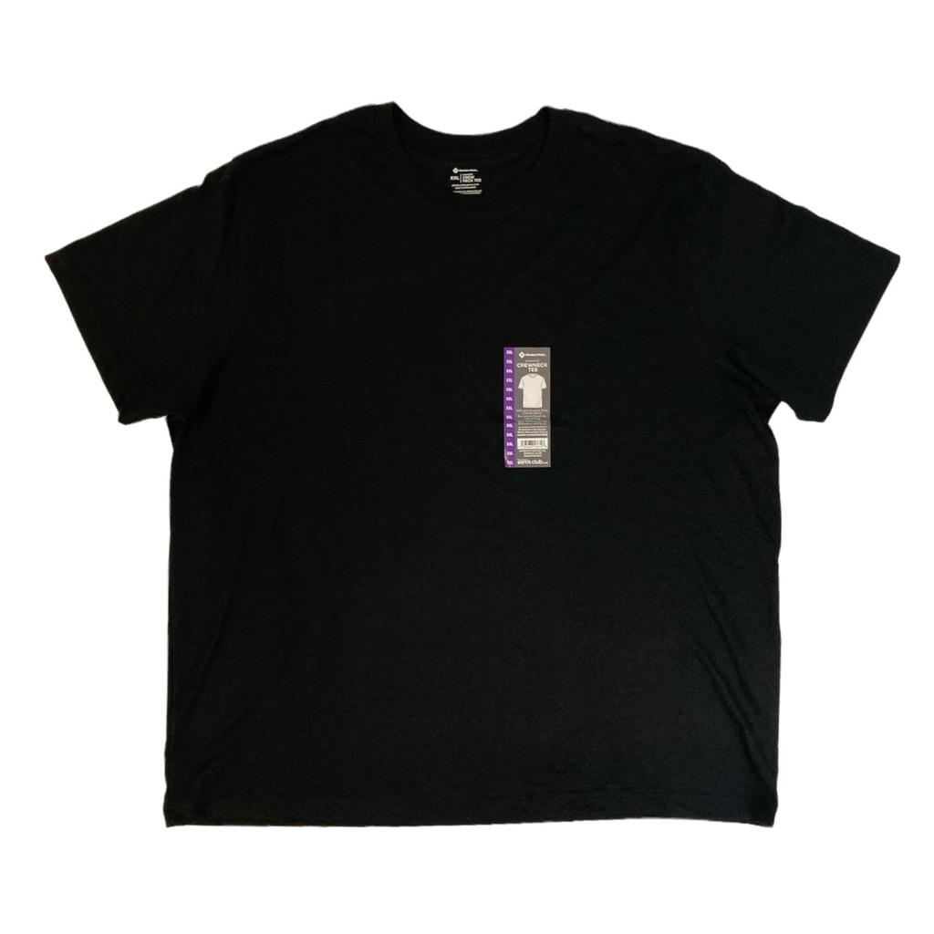 Member's Mark Men's Essential Crew Neck Short Sleeve Tee (Black Soot, M) Unisex T-Shirt