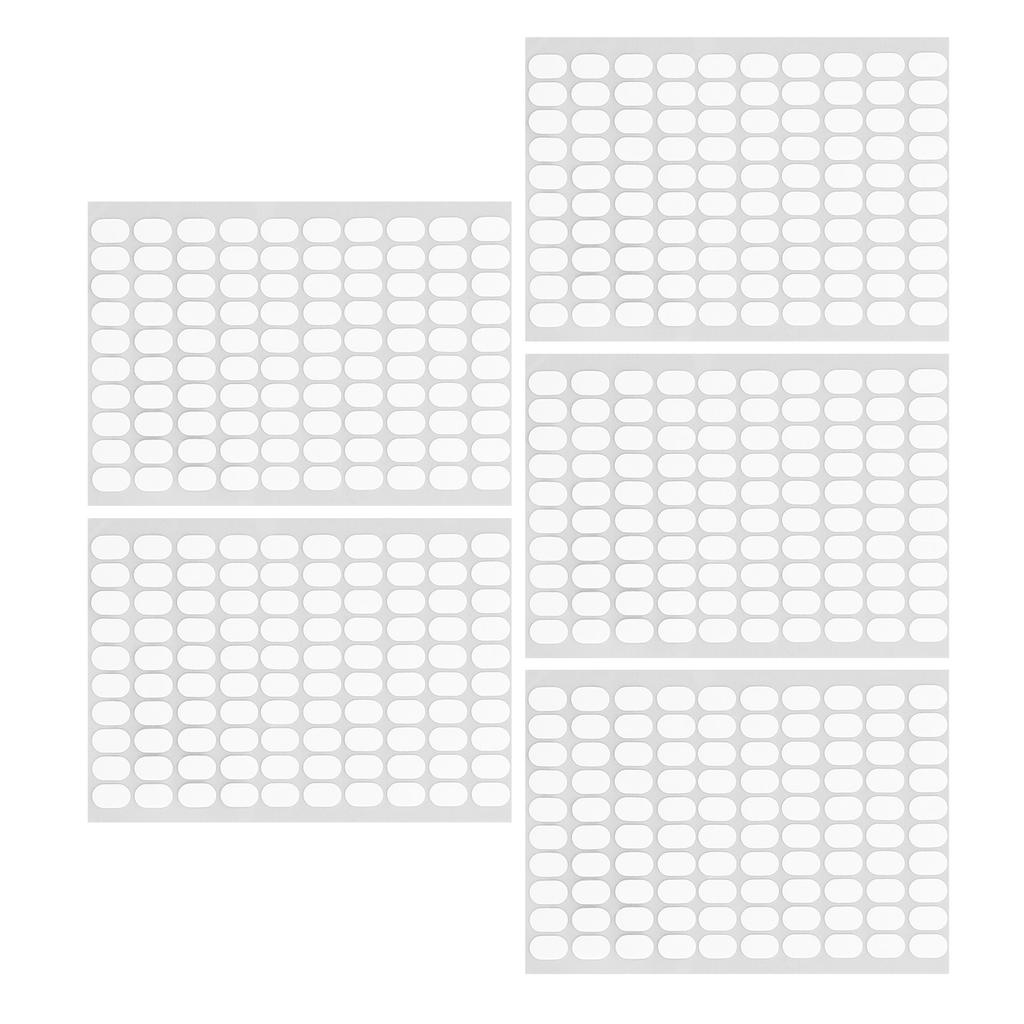 5 Sheets Nail Adhesive Tape Strong Adhesive Multipurpose Double Sided Nail Art Display Strip Tape