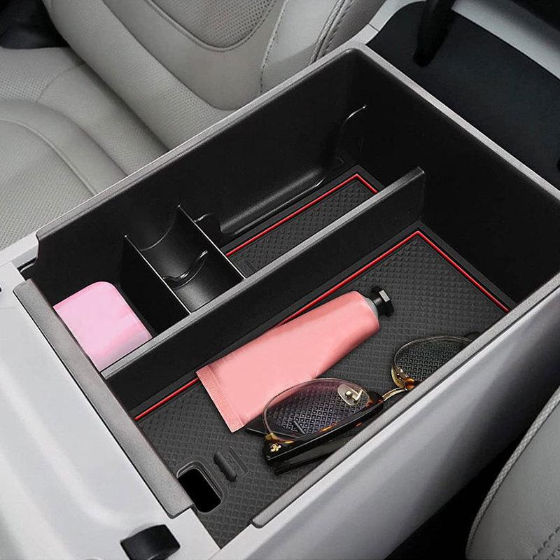 Tucson Car Central Armrest Storage Box For Hyundai Tucson NX4   Accessories Center Console Organizer Containers