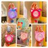 Creative Cartoon Colorful Atmosphere Light Keychain For Couples Wholesale Mini Gifts