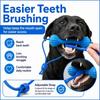 Quick Brushing Dual-Action Canine Dental Prop Blue Dog Toothbrushing Toy  for Medium Small Dogs