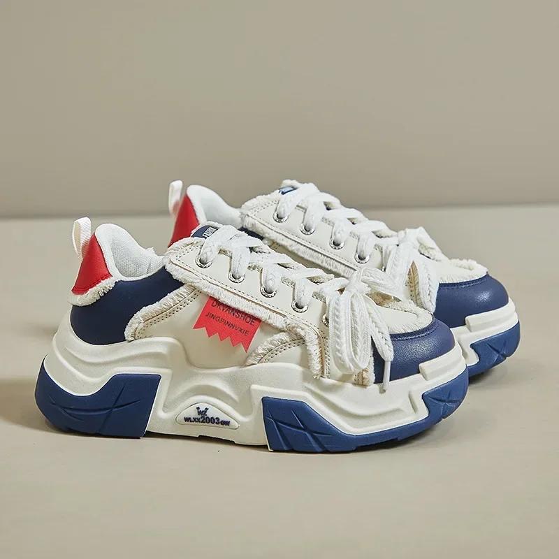 Sale Korean Version Shoes Female  Autumn Students Sports Running Shoe Casual Thick Bottom Designer Comfortable Sneakers