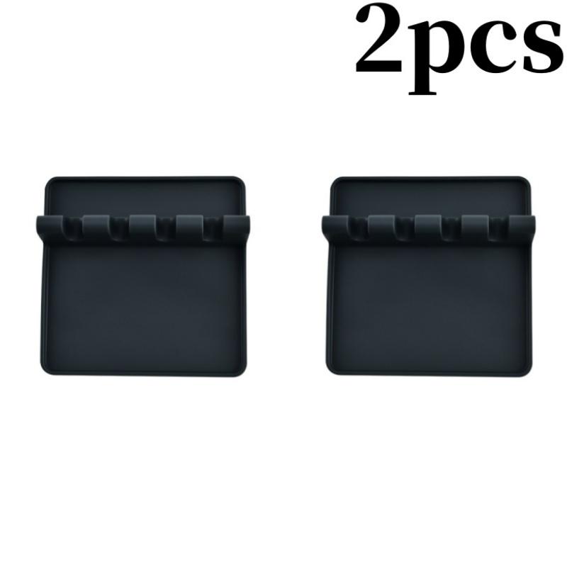 1/2Pcs Silicone Utensil Rack Kitchen Tableware Drying Rest Holders Fork Spatula Spoon Shelf Organizer Non-Slip Pad Storage Tool