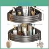 Space Aluminum Corner Shower Shelf With Multilayer Design For Bathroom Storage