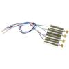 Ersatzmotor-Set für RC-Drohne JJRC H8C H8D DFD F183 | 4er-Pack | 2 CW + 2 CCW | Langlebiges Messingzahnrad | Silber