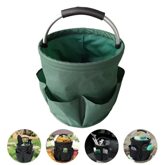 Tool Organizer Bag Storage Basket Large Capacity Multiple Compartments Waterproof Outdoor Camping Collapsible Storage