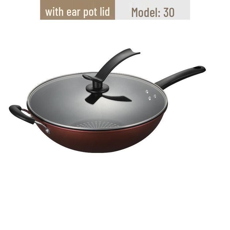 Yoshida Sho 30cm Non-stick Diamond Wok with Lid