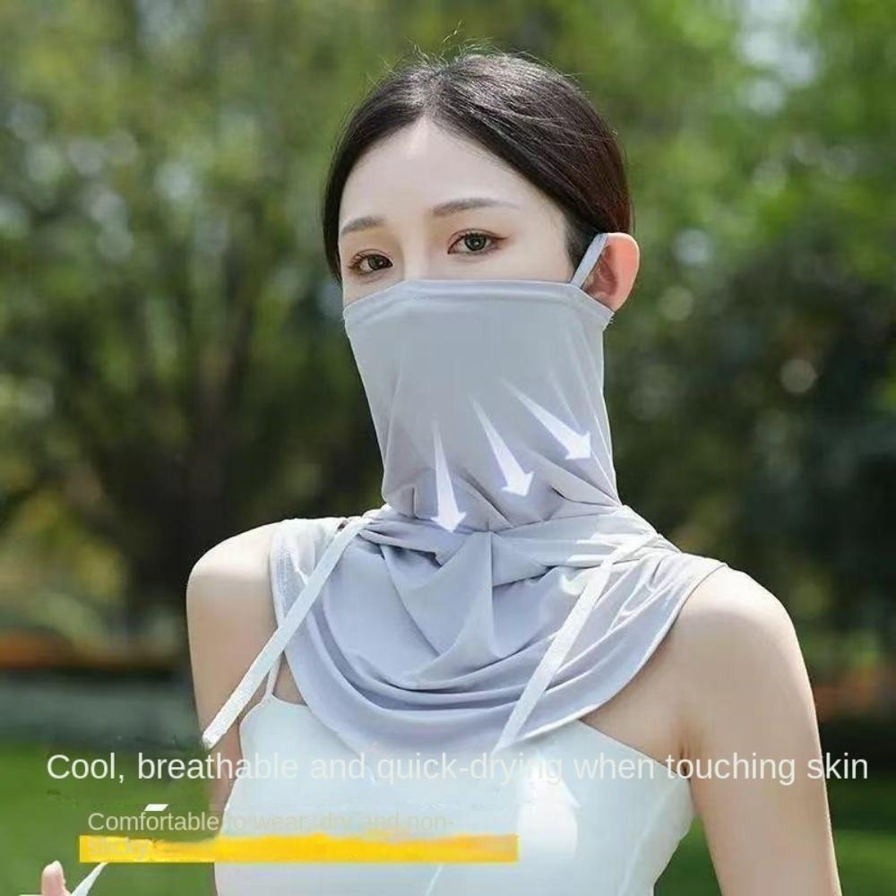 Breathable Mask Cap with Shawl Pullover Cap New Head Wrap  Unisex