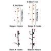 4/6 Hooks Cap Holder Saving Space Wall Hooks Durable Wall Mounted Coat Rack  Bedroom