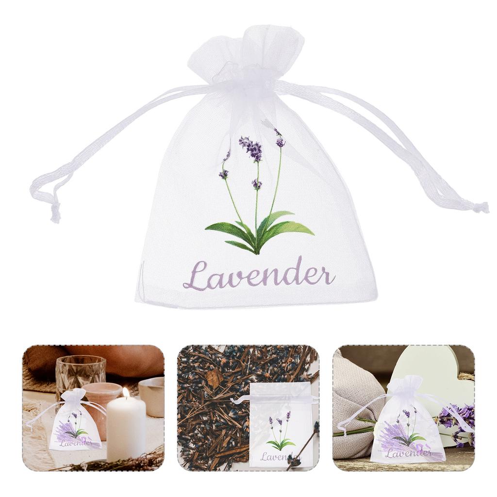  20 Pcs Empty Sachet Bag Jewelry Pouches Sacks Drawstring Herbs Storage Bags Dried Flower Gauze Lavender