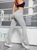High Waist Tummy Control Flare Yoga Pants - Women's Slimming Wide-Leg Sports Pants