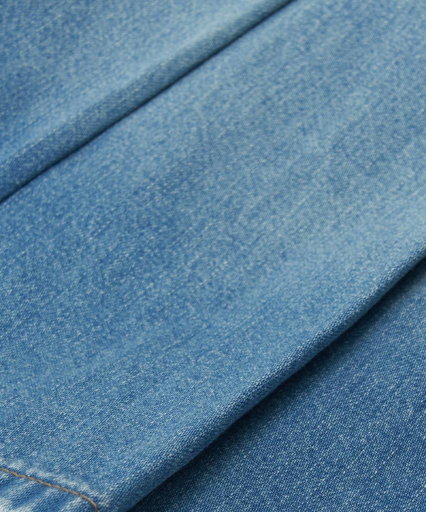 Emelbi Women'S Varsity Vintage Denim Cargo Pleated Skirt Ny (Indigo)