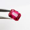 NATURAL Ruby RED Bloody 6.55 Ct Loose Gemstone Emerald Cut CERTIFIED P-1082-Sa