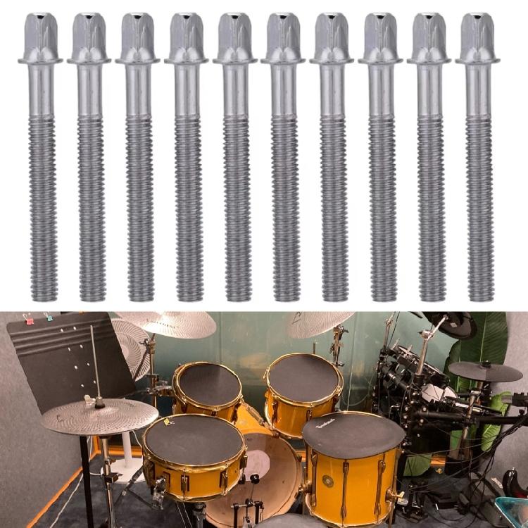 30PCS Drum Set Screws Metal Drum Screw Essential Metal Instrument Replacement Part for Percussion Musical Instruments