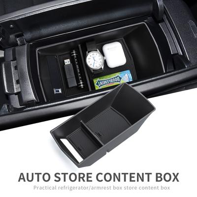 For Citroen C5 X 2021-2023 Center Console Armrest Storage Box With USB Car Tray Organizer Accessories Tidying
