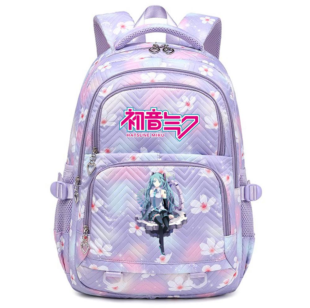 Anime Hatsune Miku Printed School Backpack Student Teenager Bookbag for Boy Girl Women Large Capacity Waterproof Backpack Travel Mochila Escolar