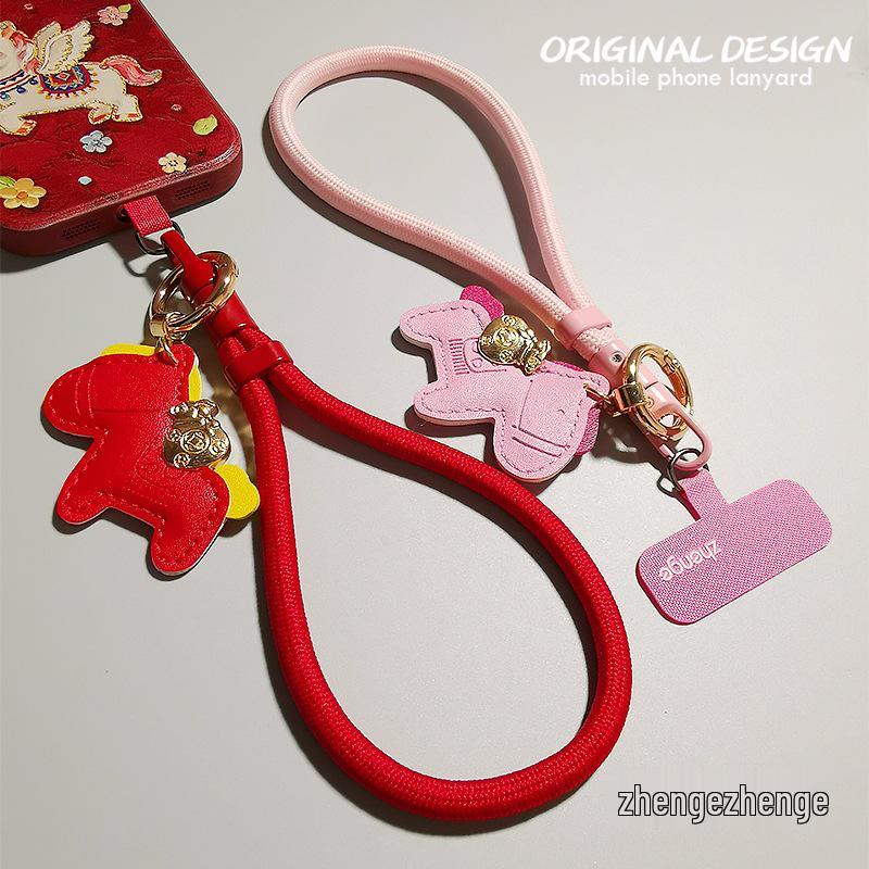 Premium Rotating Buckle Phone Lanyard: Short, Stylish, Adjustable Wrist Strap for Outdoor Use