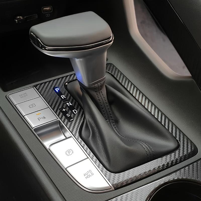 For HYUNDAI Elantra -2024 Carbon Fiber Protector Film For Center Console Gear Shift Panel Auto Interior Accessories