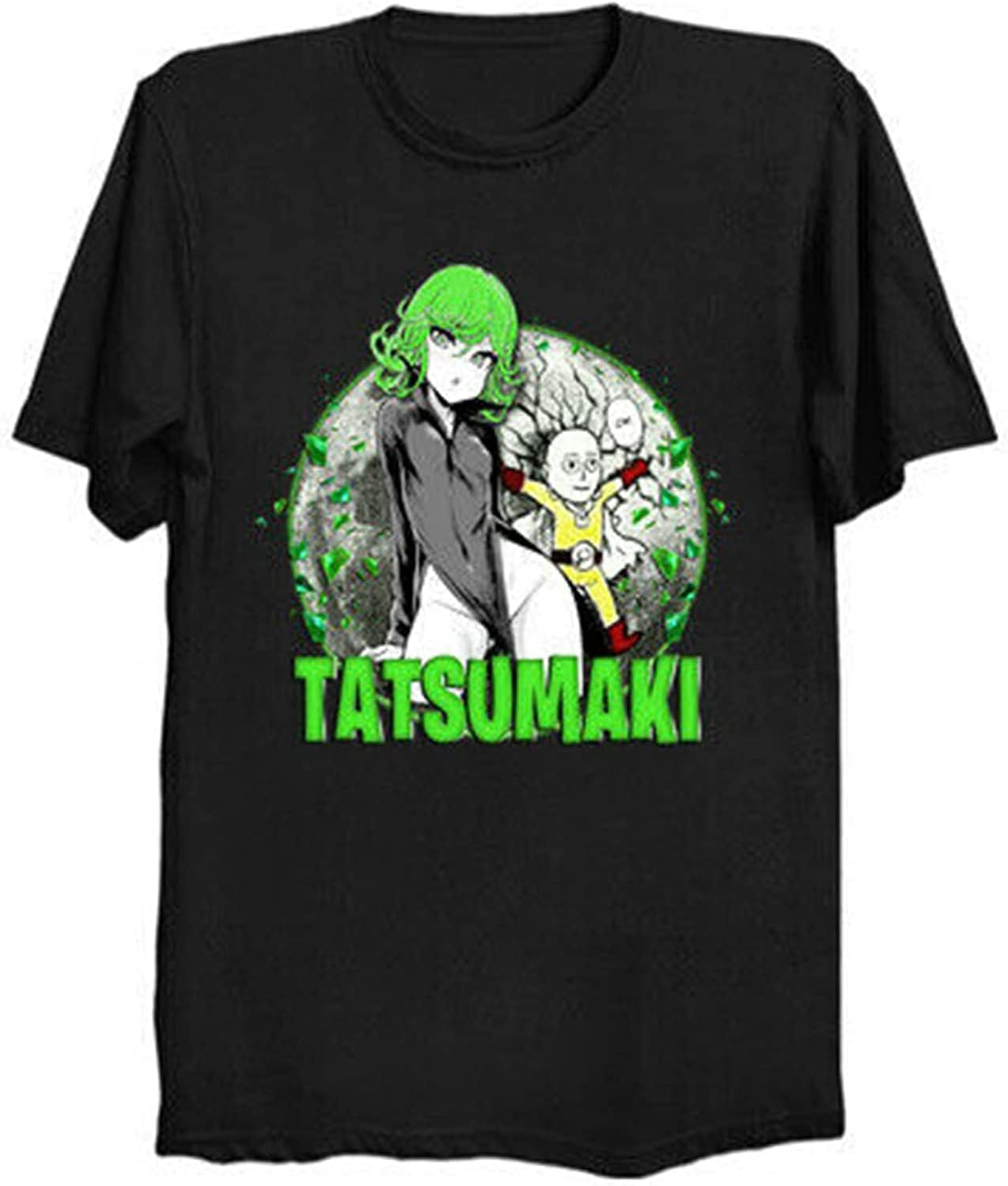 Tatsumaki One-Punch Man Anime Japanese Funny Manga Black T-Shirt Black S чёрный