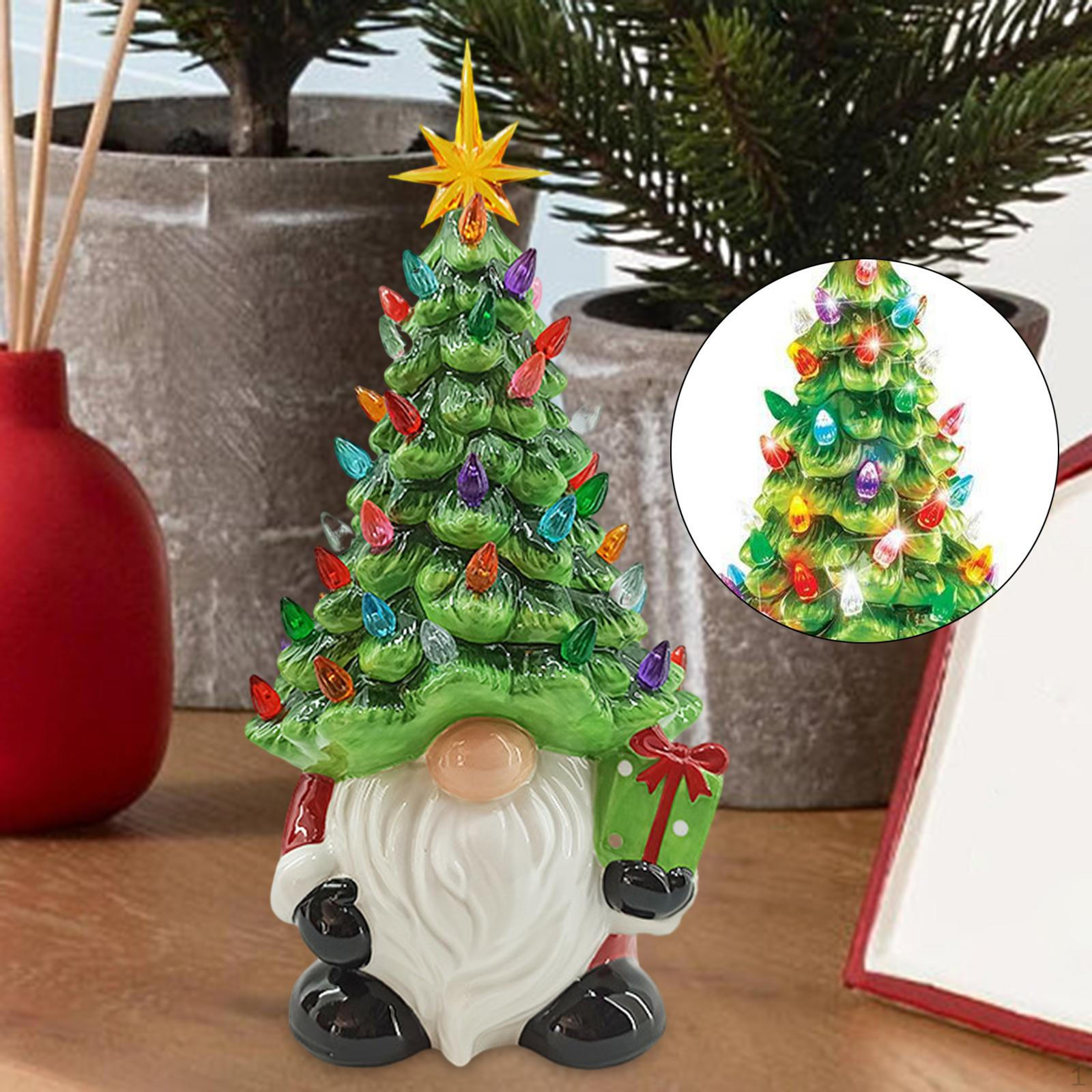 

Статуэтка из смолы, светящийся гном, рождественские украшения, Рождественский садовый стол, статуя