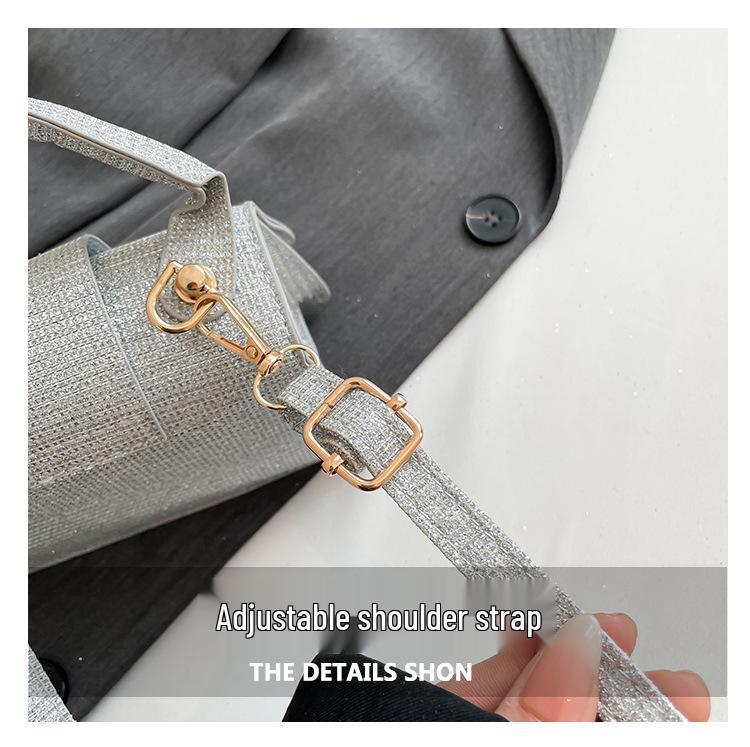 Trendy Crossbody Mini Lipstick Bag with Belt Decoration