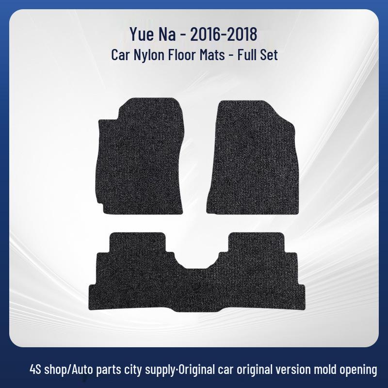 Three-Piece Nylon Floor Mats for Hyundai Verna (2016-2018) Left-Hand Drive