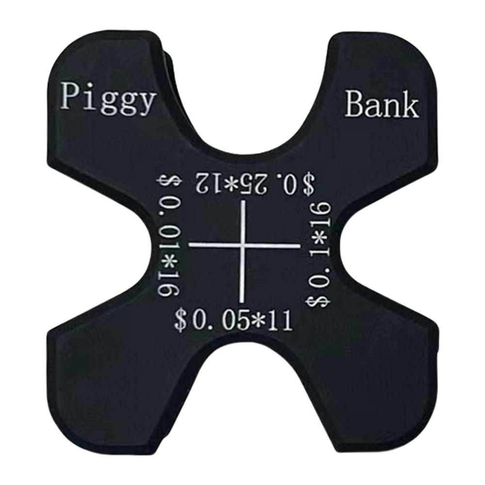 

Coin Holder For Car Portable Money Holder Coin Organizer Coin Sorter Silicone Change Storage Box For Car Wallets Pockets чорний