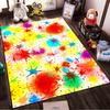 Colorful Abstract Starburst Pattern Carpet for Living Room Decor Suitable for use as an anti-slip for living room bedroom sofas