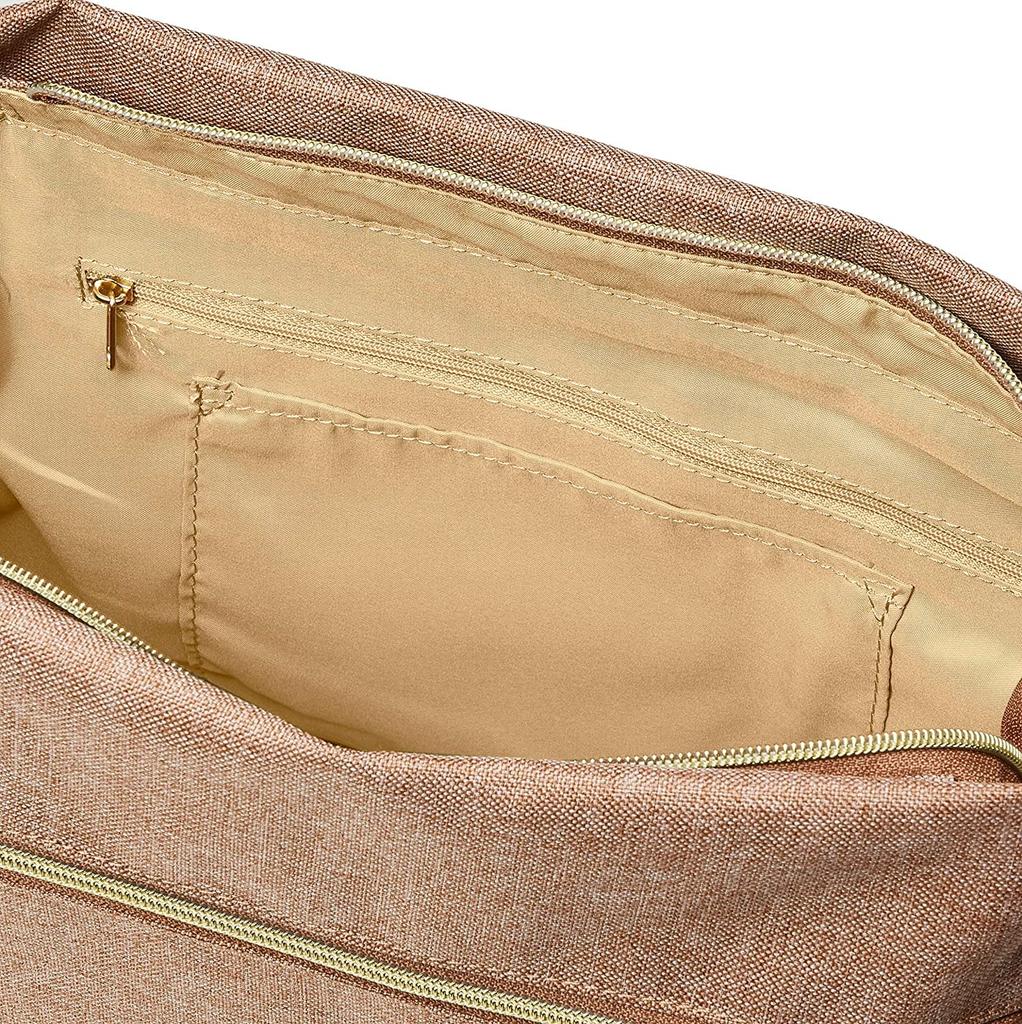 Anello GRANDE Shoulder Bag, 10 Pockets, Classic Heather Polyester, CLP GTH2522Z, Beige, Free Size
