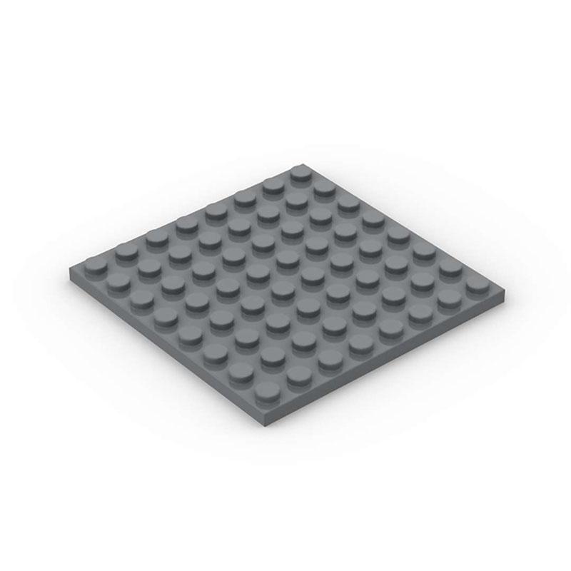 50pcs DIY Building Blocks  8x8 Dot 12Color Educational Creative Toys for Children Size Compatible With 41539 Thin Figures Bricks