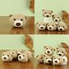 Cuddly Teddy Bear Head Plush Decoration Soft Short Plush With Pp Interior Cotton