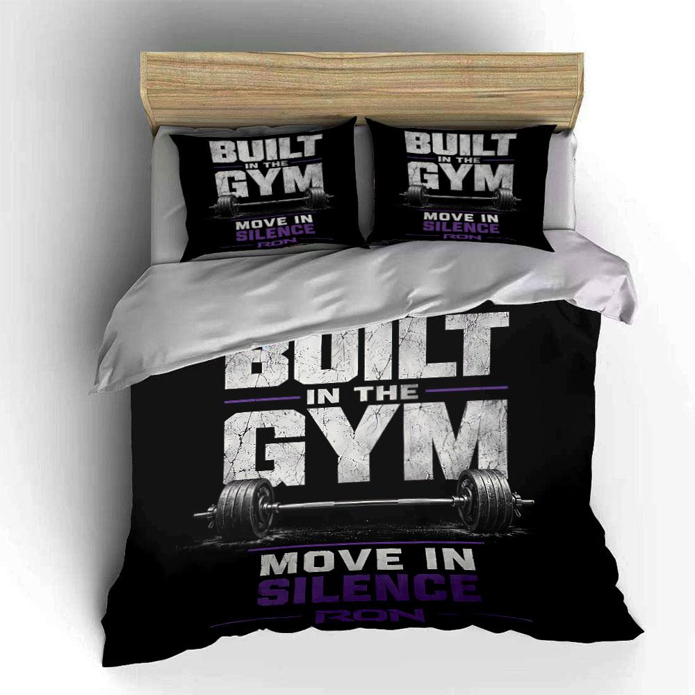 Eingebaut im Fitnessstudio Design Bettwäsche Bettbezug Set Bettbezug Kissenbezüge (1*Bettbezug 2*Kissenbezüge, ohne Bettdecke)