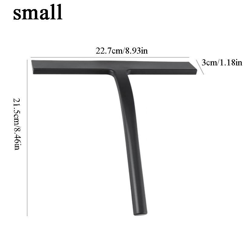 Silicone Shower Squeegee Window Squeegee with Storage Holder with Stainless Steel 8.93-Inch Cleaning Tool with Hook