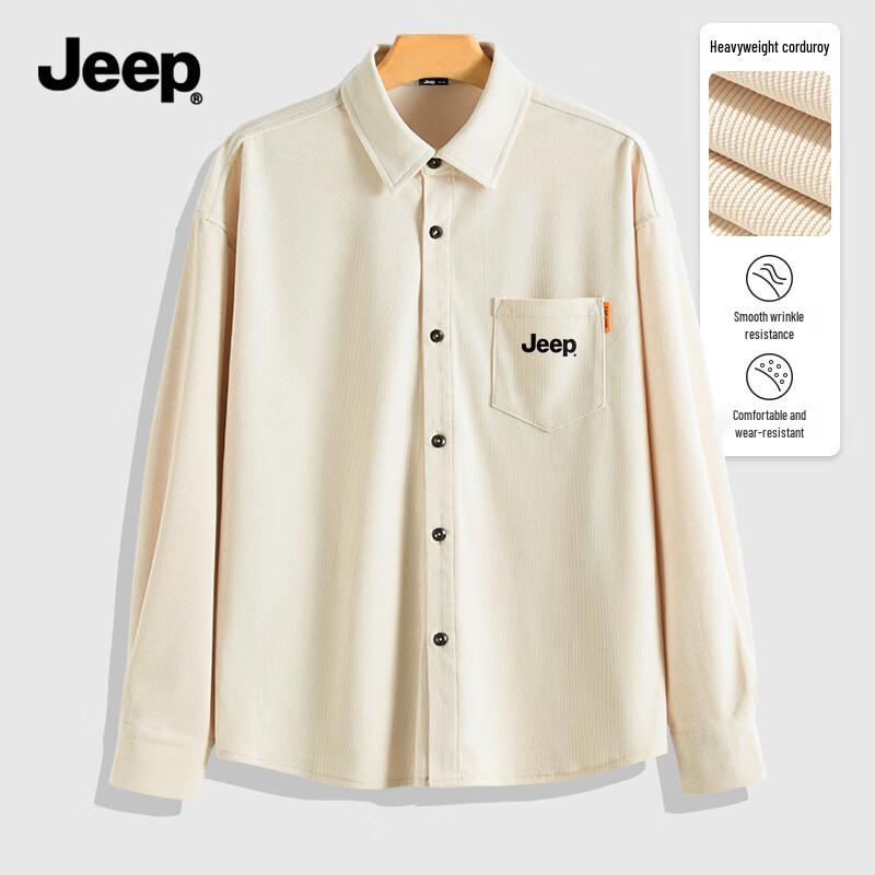 JEEP Men s Versatile Corduroy Shirt Jacket 3XL