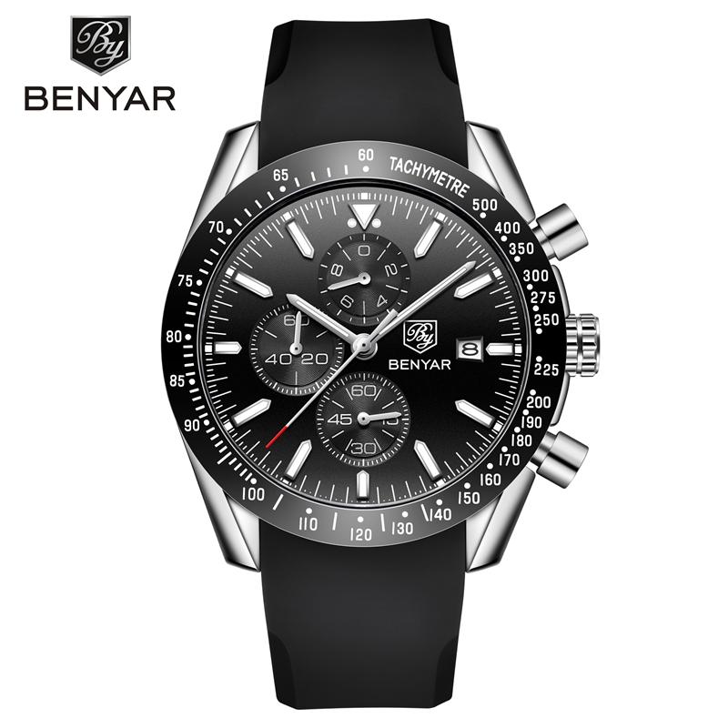 BENYAR Explosive Quartz Waterproof Watches Top Brand  Movement  Men Quartz  Watches  Luxury Clock Casual Men Sport Watch
