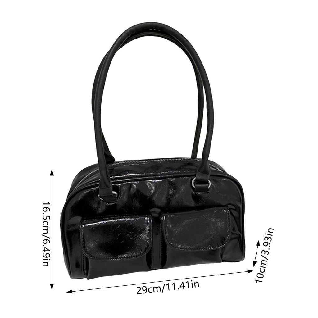 Women's Casual Shoulder Bag with Smooth Surface Shopping Casual Bag for Ceremony and Other Holidays