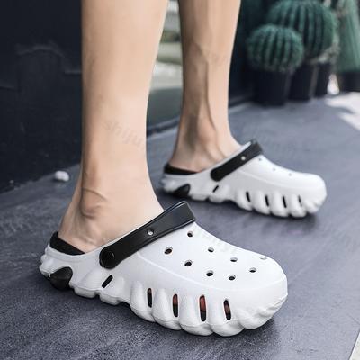 Sandálias Masculinas da Moda Verão Tamancos EVA Sapatos Casuais Masculinos Moda Antiderrapante Sandálias Esportivas Sapatos de Praia Exterior Respirável Chinelos de Jardim